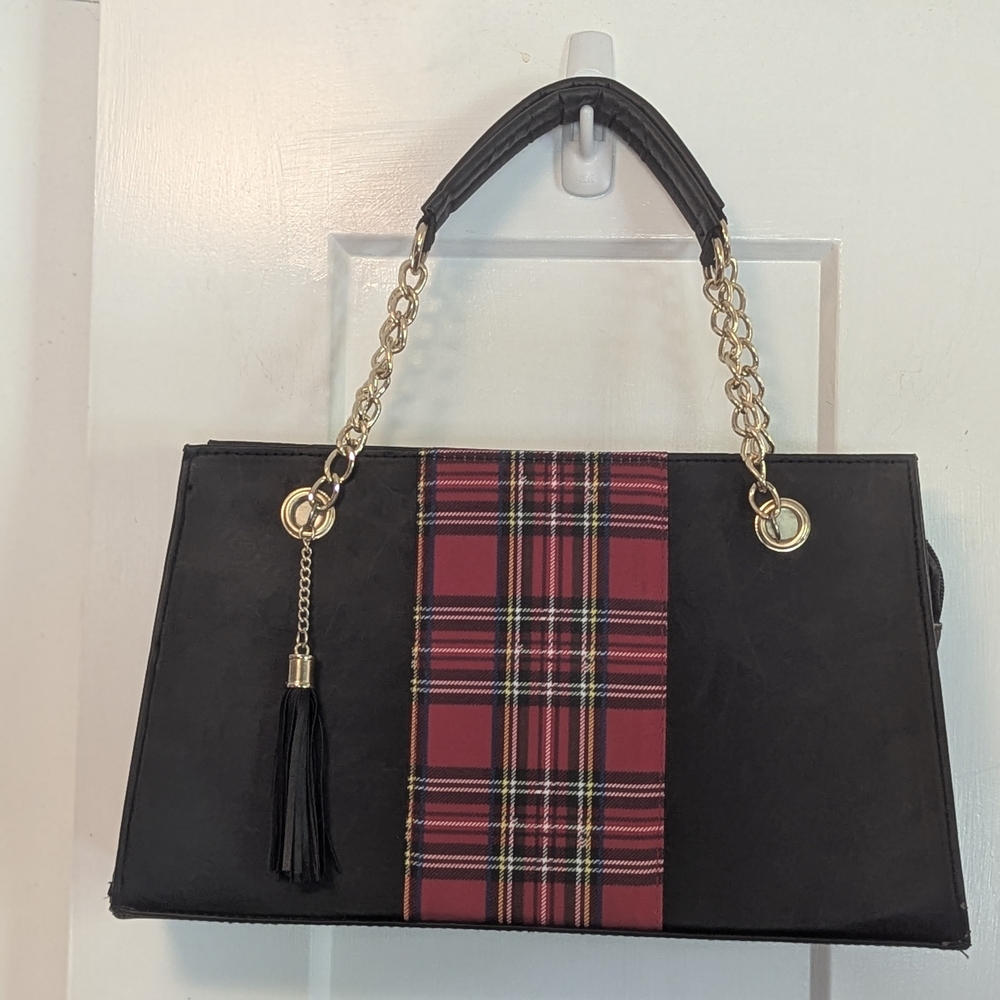 Wine Insulated Beer Purse Plaid Women's Handbag Excel Used Cond Alcohol Soda Ice